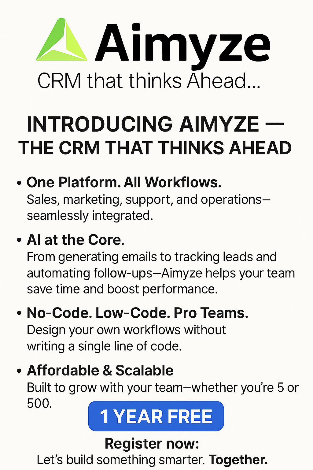 Introducing Aimyze CRM – The CRM That Thinks Ahead